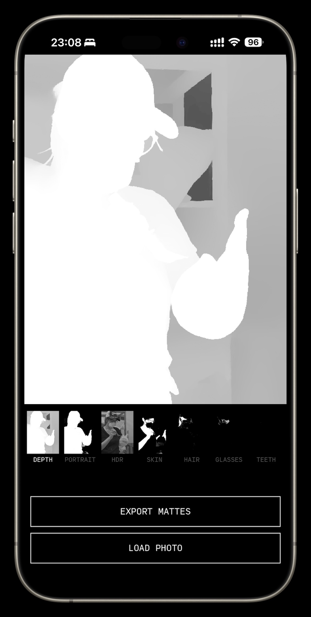 a screenshot of the Matte Viewer app